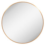 ΚΑΘΡΕΠΤΗΣ ΤΟΙΧΟΥ ΣΕΙΡΑ ARCHER LH10.4498.30 ΠΛΑΙΣΙΟ ΣΤΡΟΓΓΥΛΟ ΑΛΟΥΜΙΝΙΟΥ ΧΡΥΣΟ Φ80εκ