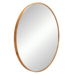 ΚΑΘΡΕΠΤΗΣ ΤΟΙΧΟΥ ΣΕΙΡΑ ARCHER LH10.4498.30 ΠΛΑΙΣΙΟ ΣΤΡΟΓΓΥΛΟ ΑΛΟΥΜΙΝΙΟΥ ΧΡΥΣΟ Φ80εκ - Image 3