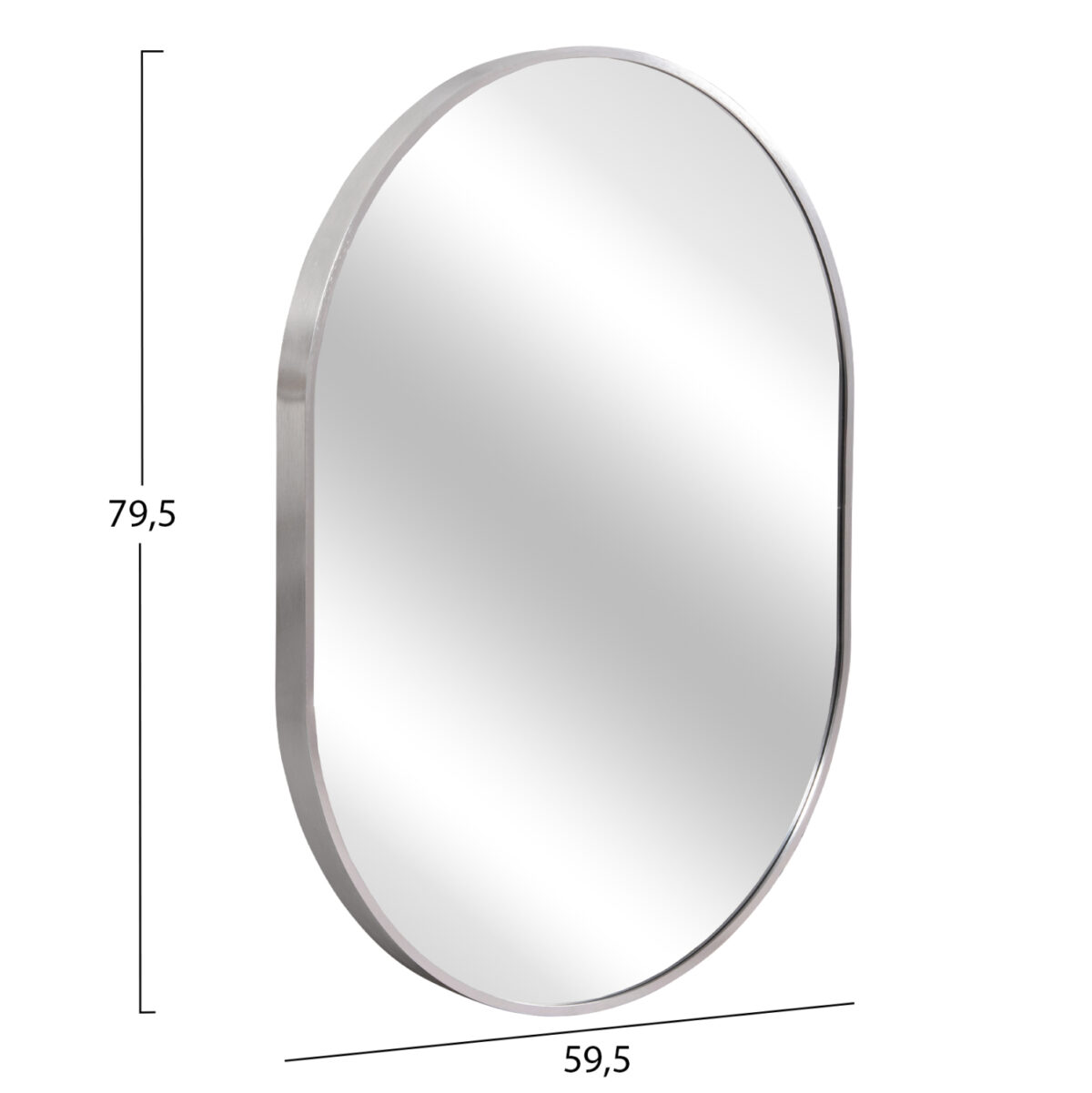 ΚΑΘΡΕΠΤΗΣ ΤΟΙΧΟΥ ΣΕΙΡΑ ARCHER LH10.4500.40 ΠΛΑΙΣΙΟ ΟΒΑΛ ΑΛΟΥΜΙΝΙΟΥ ΑΣΗΜΙ 59x79Υεκ - Image 2