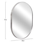 ΚΑΘΡΕΠΤΗΣ ΤΟΙΧΟΥ ΣΕΙΡΑ ARCHER LH10.4500.40 ΠΛΑΙΣΙΟ ΟΒΑΛ ΑΛΟΥΜΙΝΙΟΥ ΑΣΗΜΙ 59x79Υεκ - Image 2