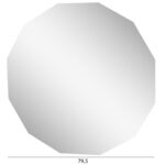 ΚΑΘΡΕΠΤΗΣ ΤΟΙΧΟΥ ΠΟΛΥΓΩΝΙΚΟΣ CANE LH10.4494 ΧΩΡΙΣ ΠΛΑΙΣΙΟ Φ79,5εκ. - Image 2