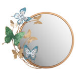 ΚΑΘΡΕΠΤΗΣ ΤΟΙΧΟΥ ΣΤΡΟΓΓΥΛΟΣ LH10.4213 ΜΕΤΑΛΛΟ ΣΕ ΧΡΥΣΟ-ΠΡΑΣΙΝΟ-ΜΠΛΕ 62x6,5x56Yεκ.