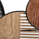 ΚΑΘΡΕΠΤΗΣ ΤΟΙΧΟΥ ΣΤΡΟΓΓΥΛΟΣ DAVION LH10.4217 MDF-BLACK METAL 123x5x63Υεκ. - Image 4