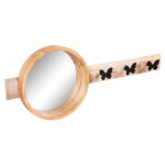 ΚΑΘΡΕΠΤΗΣ ΤΟΙΧΟΥ ΣΤΡΟΓΓΥΛΟΣ SCUTTLE LH10.4222 FIR WOOD&MDF-BLACK METAL 80x6,5x30,5Υεκ. - Image 4