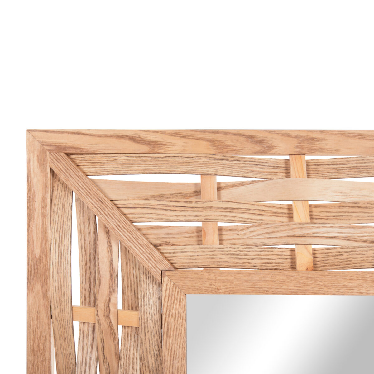 ΚΑΘΡΕΠΤΗΣ ΤΟΙΧΟΥ ΤΕΤΡΑΓΩΝΟΣ LH10.4226 ΜΠΑΜΠΟΥ ΣΕ ΧΡΩΜΑ ΟΑΚ 71x7x71 εκ. - Image 4