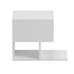 ΚΟΜΟΔΙΝΟ CASPIAN LH10.9071.11 ΜΕΛΑΜΙΝΗ ΣΕ ΛΕΥΚΟ 46,8x33x36,8Υεκ - Image 4