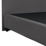 ΚΡΕΒΑΤΙ MALENA ΑΠΟ ΓΚΡΙ ΒΕΛΟΥΔΟ LH10.651.10 ΓΙΑ ΣΤΡΩΜΑ 90x200 εκ. - Image 4