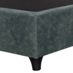 ΚΡΕΒΑΤΙ MALENA ΑΠΟ ΠΡΑΣΙΝΟ ΥΦΑΣΜΑ Τ. NUBUK LH10.651.27 ΓΙΑ ΣΤΡΩΜΑ 90x200 εκ. - Image 5