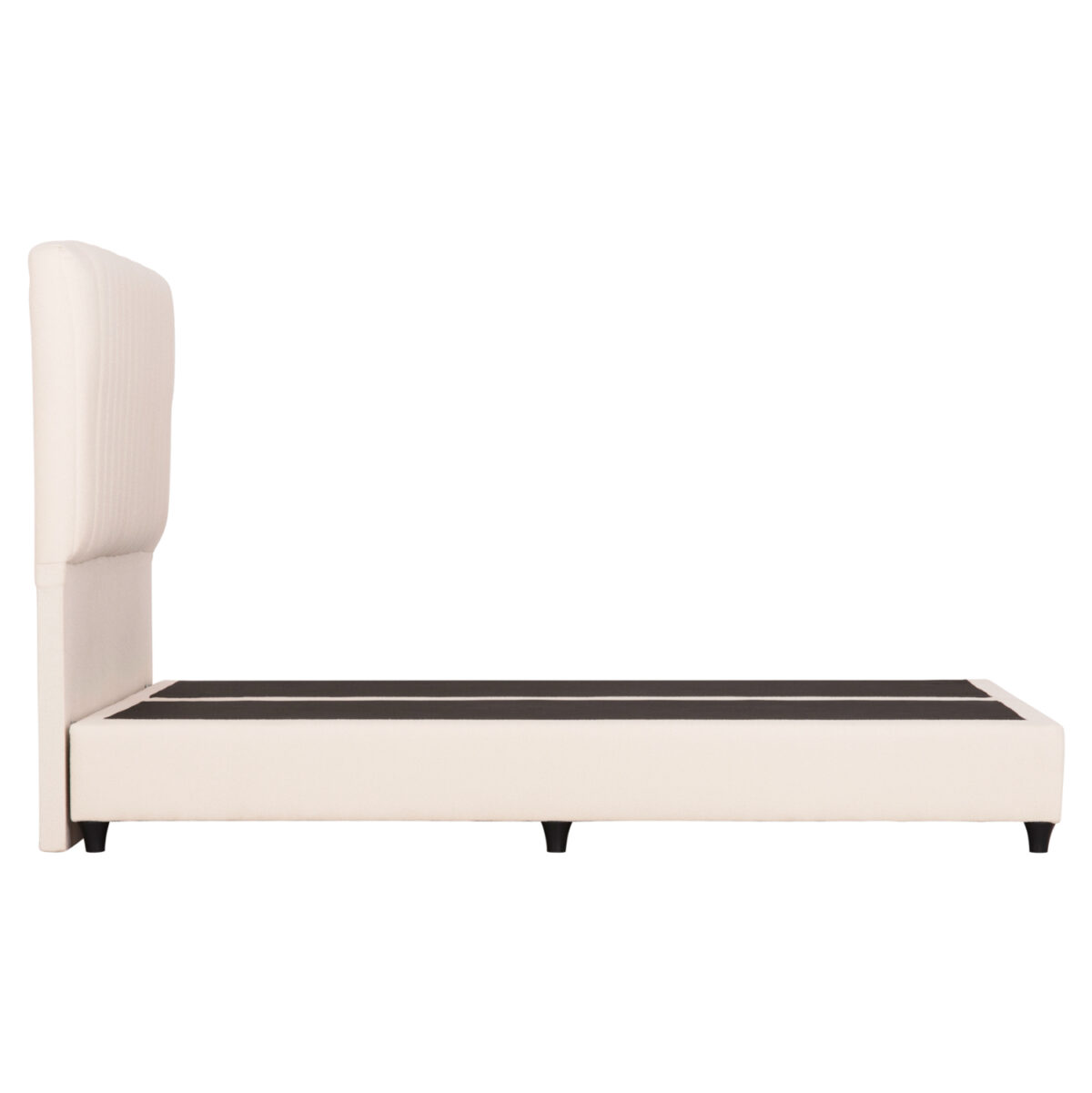 ΚΡEΒΑΤΙ ΔΙΠΛΟ LUTHER LH10.717 ΜΠΕΖ ΥΦΑΣΜΑ ΓΙΑ ΣΤΡΩΜΑ 160x200εκ. - Image 4