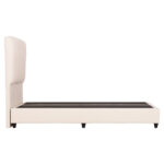 ΚΡEΒΑΤΙ ΔΙΠΛΟ LUTHER LH10.717 ΜΠΕΖ ΥΦΑΣΜΑ ΓΙΑ ΣΤΡΩΜΑ 160x200εκ. - Image 4