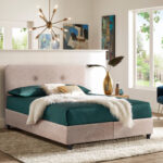 ΚΡΕΒΑΤΙ LH10.637.22 DOLORES ΜΠΕΖ ΥΦΑΣΜΑ τ.NUBUCK, 150x200 εκ.