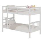 ΚΡΕΒΑΤΙ ΚΟΥΚΕΤΑ ΠΑΙΔΙΚΟ LANTAI LH10.682.03 ΞΥΛΟ ΠΕΥΚΟΥ ΣΕ ΛΕΥΚΟ- ΣΤΡΩΜΑΤΑ 190x90εκ - Image 4