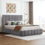 ΚΡΕΒΑΤΙ REMO ΜΕ ΑΠΟΘΗΚΕΥΤΙΚΟ ΧΩΡΟ LH10.719.22 ΥΦΑΣΜΑ TEDDY ΓΚΡΙ-ΓΙΑ ΣΤΡΩΜΑ 160x200εκ