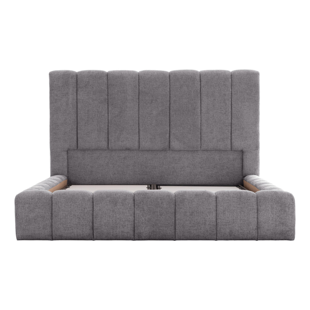 ΚΡΕΒΑΤΙ REMO ΜΕ ΑΠΟΘΗΚΕΥΤΙΚΟ ΧΩΡΟ LH10.719.22 ΥΦΑΣΜΑ TEDDY ΓΚΡΙ-ΓΙΑ ΣΤΡΩΜΑ 160x200εκ - Image 4