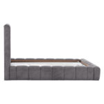 ΚΡΕΒΑΤΙ REMO ΜΕ ΑΠΟΘΗΚΕΥΤΙΚΟ ΧΩΡΟ LH10.719.22 ΥΦΑΣΜΑ TEDDY ΓΚΡΙ-ΓΙΑ ΣΤΡΩΜΑ 160x200εκ - Image 5