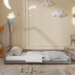 ΚΡΕΒΑΤΙ ΠΑΙΔΙΚΟ HOUSER LH10.676.05 τ.MONTESSORI ΞΥΛΟ ΠΕΥΚΟ ΓΚΡΙ- 190x90εκ - Image 5