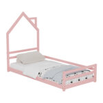 ΚΡΕΒΑΤΙ ΠΑΙΔΙΚΟ HOUSER LH10.676.06 τ.MONTESSORI ΞΥΛΟ ΠΕΥΚΟ ΡΟΖ- 190x90εκ - Image 4