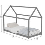 ΚΡΕΒΑΤΙ ΠΑΙΔΙΚΟ PEPE LH10.677.05 τ.MONTESSORI ΞΥΛΟ ΠΕΥΚΟ ΓΚΡΙ- 190x90εκ - Image 6