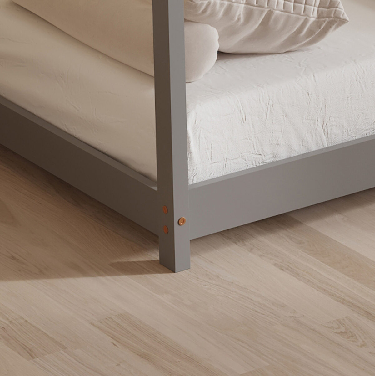 ΚΡΕΒΑΤΙ ΠΑΙΔΙΚΟ PEPE LH10.677.05 τ.MONTESSORI ΞΥΛΟ ΠΕΥΚΟ ΓΚΡΙ- 190x90εκ - Image 4