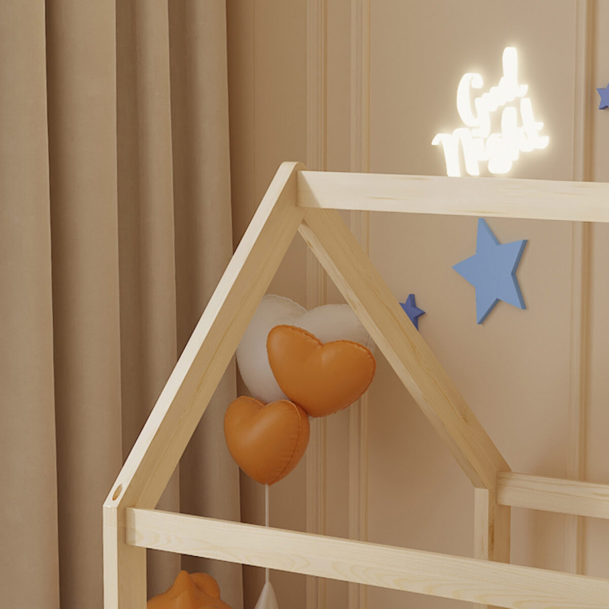 ΚΡΕΒΑΤΙ ΠΑΙΔΙΚΟ PEPE LH10.678.01 τ.MONTESSORI ΞΥΛΟ ΠΕΥΚΟ ΦΥΣΙΚΟ- 140x70εκ - Image 3