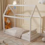 ΚΡΕΒΑΤΙ ΠΑΙΔΙΚΟ PEPE LH10.678.03 τ.MONTESSORI ΞΥΛΟ ΠΕΥΚΟ ΛΕΥΚΟ- 140x70εκ