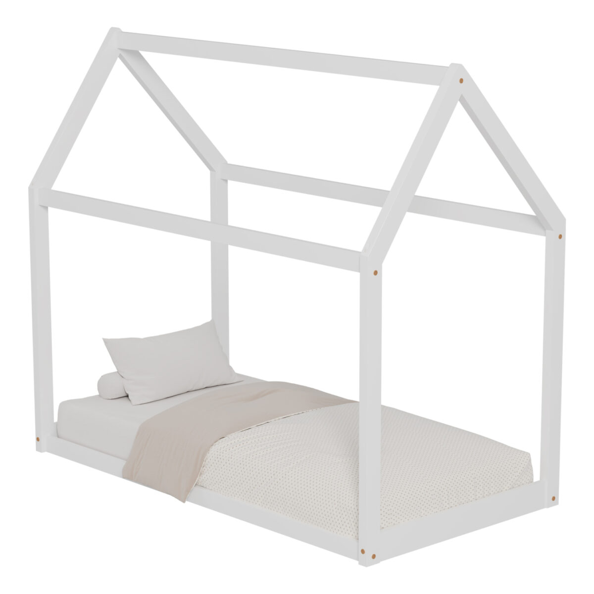 ΚΡΕΒΑΤΙ ΠΑΙΔΙΚΟ PEPE LH10.678.03 τ.MONTESSORI ΞΥΛΟ ΠΕΥΚΟ ΛΕΥΚΟ- 140x70εκ - Image 4