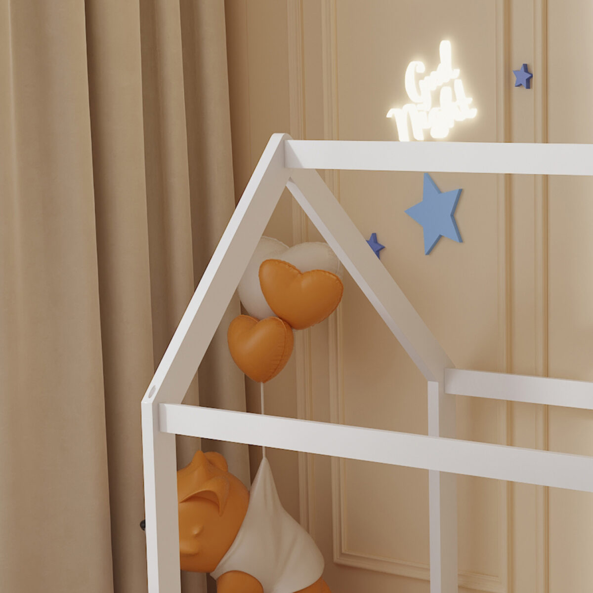 ΚΡΕΒΑΤΙ ΠΑΙΔΙΚΟ PEPE LH10.678.03 τ.MONTESSORI ΞΥΛΟ ΠΕΥΚΟ ΛΕΥΚΟ- 140x70εκ - Image 3