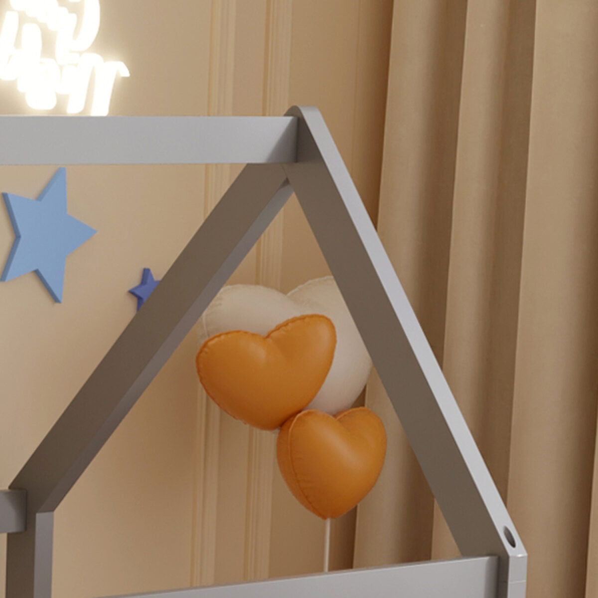 ΚΡΕΒΑΤΙ ΠΑΙΔΙΚΟ PEPE LH10.678.05 τ.MONTESSORI ΞΥΛΟ ΠΕΥΚΟ ΓΚΡΙ- 140x70εκ - Image 3