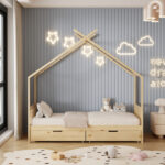 ΚΡΕΒΑΤΙ ΠΑΙΔΙΚΟ KLARICE LH10.680.01 τ.MONTESSORI-2 ΣΥΡΤΑΡΙΑ-ΞΥΛΟ ΠΕΥΚΟ ΦΥΣΙΚΟ-190x90εκ - Image 2