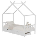 ΚΡΕΒΑΤΙ ΠΑΙΔΙΚΟ KLARICE LH10.680.03 τ.MONTESSORI-2 ΣΥΡΤΑΡΙΑ-ΞΥΛΟ ΠΕΥΚΟΥ ΛΕΥΚΟ-190x90εκ - Image 4