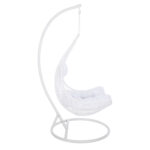 ΚΡΕΜΑΣΤΗ ΠΟΛΥΘΡΟΝΑ ΦΩΛΙΑ MILLIE LH10.5996.03 ΜΕΤΑΛΛΟ-ΣΥΝΘ.RATTAN ΛΕΥΚΟ Φ95x195Υεκ. - Image 4