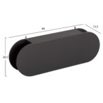 ΚΡΕΜΑΣΤΡΑ ΕΙΣΟΔΟΥ & ΚΛΕΙΣΤΟ ΡΑΦΙ STOR LH10.18078.03 ΜΕΛΑΜΙΝΗ ΣΚΟΥΡΟ ΓΚΡΙ 84x15.5x28.5Υεκ - Image 2