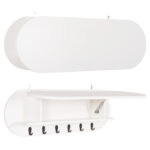 ΚΡΕΜΑΣΤΡΑ ΕΙΣΟΔΟΥ & ΚΛΕΙΣΤΟ ΡΑΦΙ STOR LH10.18078.01 ΜΕΛΑΜΙΝΗ ΛΕΥΚΗ 84x15.5x28.5Υεκ