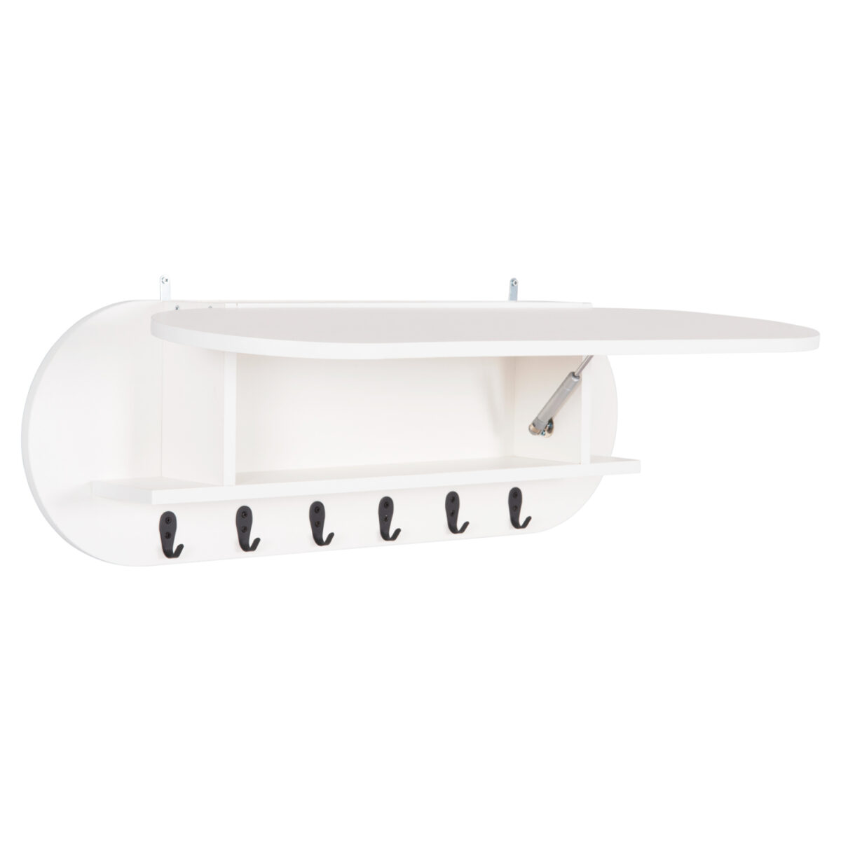 ΚΡΕΜΑΣΤΡΑ ΕΙΣΟΔΟΥ & ΚΛΕΙΣΤΟ ΡΑΦΙ STOR LH10.18078.01 ΜΕΛΑΜΙΝΗ ΛΕΥΚΗ 84x15.5x28.5Υεκ - Image 5