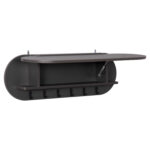 ΚΡΕΜΑΣΤΡΑ ΕΙΣΟΔΟΥ & ΚΛΕΙΣΤΟ ΡΑΦΙ STOR LH10.18078.03 ΜΕΛΑΜΙΝΗ ΣΚΟΥΡΟ ΓΚΡΙ 84x15.5x28.5Υεκ - Image 5