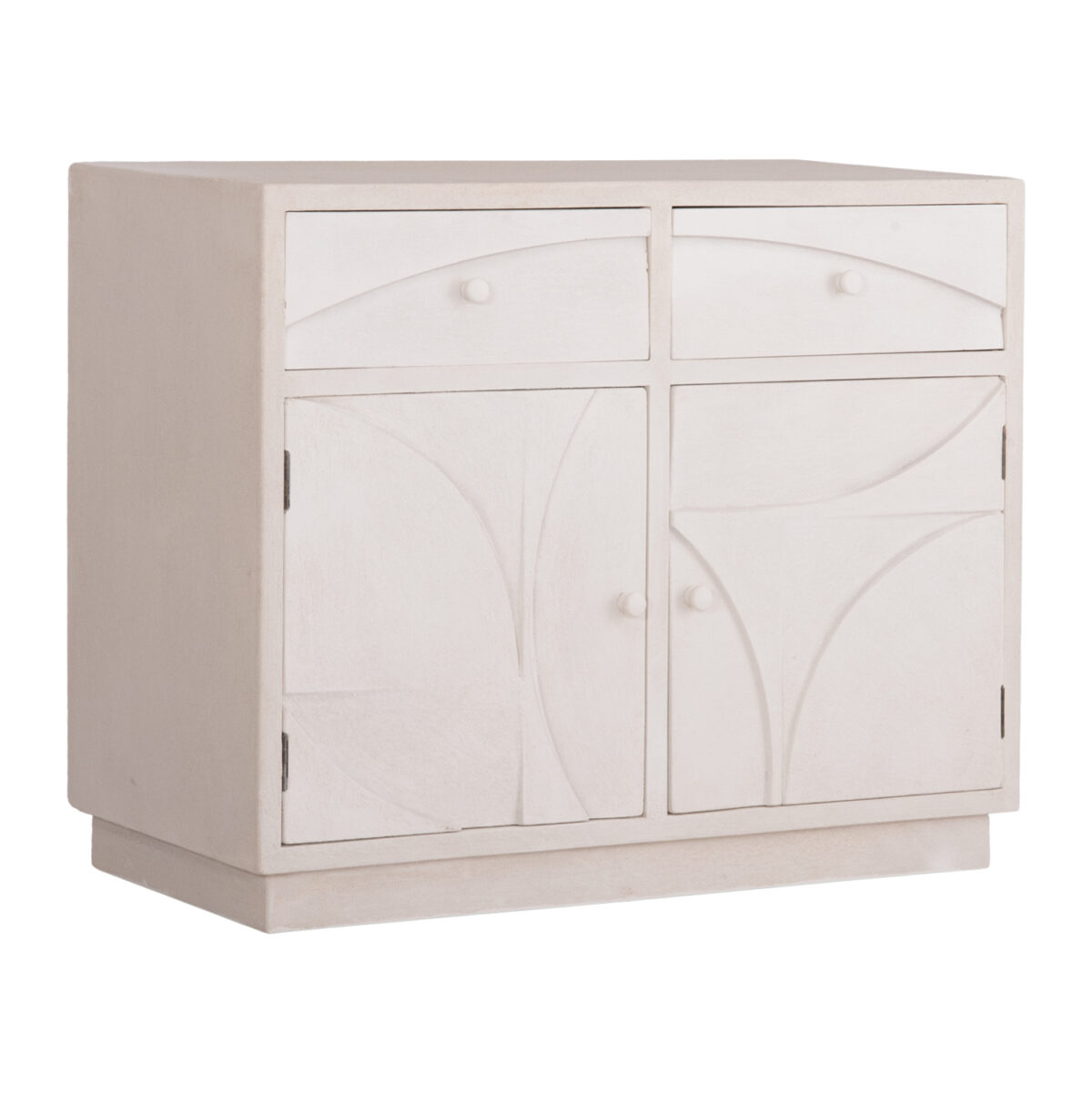 mpoyfes-fb918046-mdf-se-ypoleyko-chroma- ΜΠΟΥΦΕΣ ΣΕΙΡΑ SANTORINI LH10.18046 MDF ΣΕ ΥΠΟΛΕΥΚΟ ΧΡΩΜΑ-2 ΣΥΡΤΑΡΙΑ & 2 ΠΟΡΤΕΣ 107x38x82,5Υεκ. - Image 1