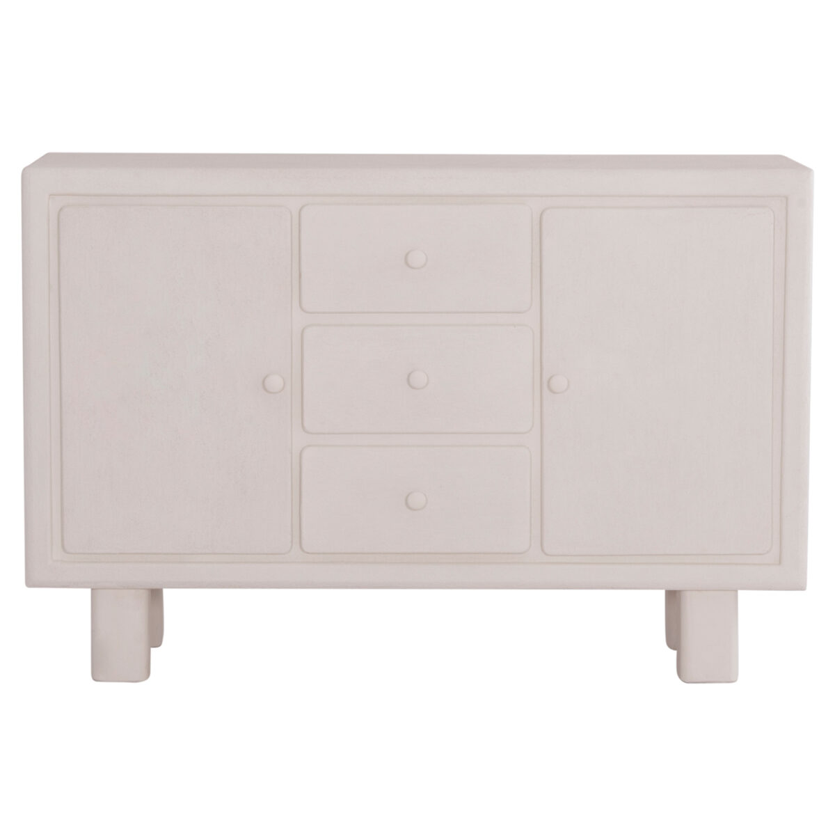 ΜΠΟΥΦΕΣ ΣΕΙΡΑ SANTORINI LH10.18048 MDF ΣΕ ΥΠΟΛΕΥΚΟ ΧΡΩΜΑ-3 ΣΥΡΤΑΡΙΑ & 2 ΠΟΡΤΕΣ 120x38x80Υεκ. - Image 3