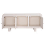 ΜΠΟΥΦΕΣ ΣΕΙΡΑ SANTORINI LH10.18068 MDF ΣΕ ΥΠΟΛΕΥΚΟ ΧΡΩΜΑ-3 ΠΟΡΤΕΣ 140x38x64Υεκ. - Image 3