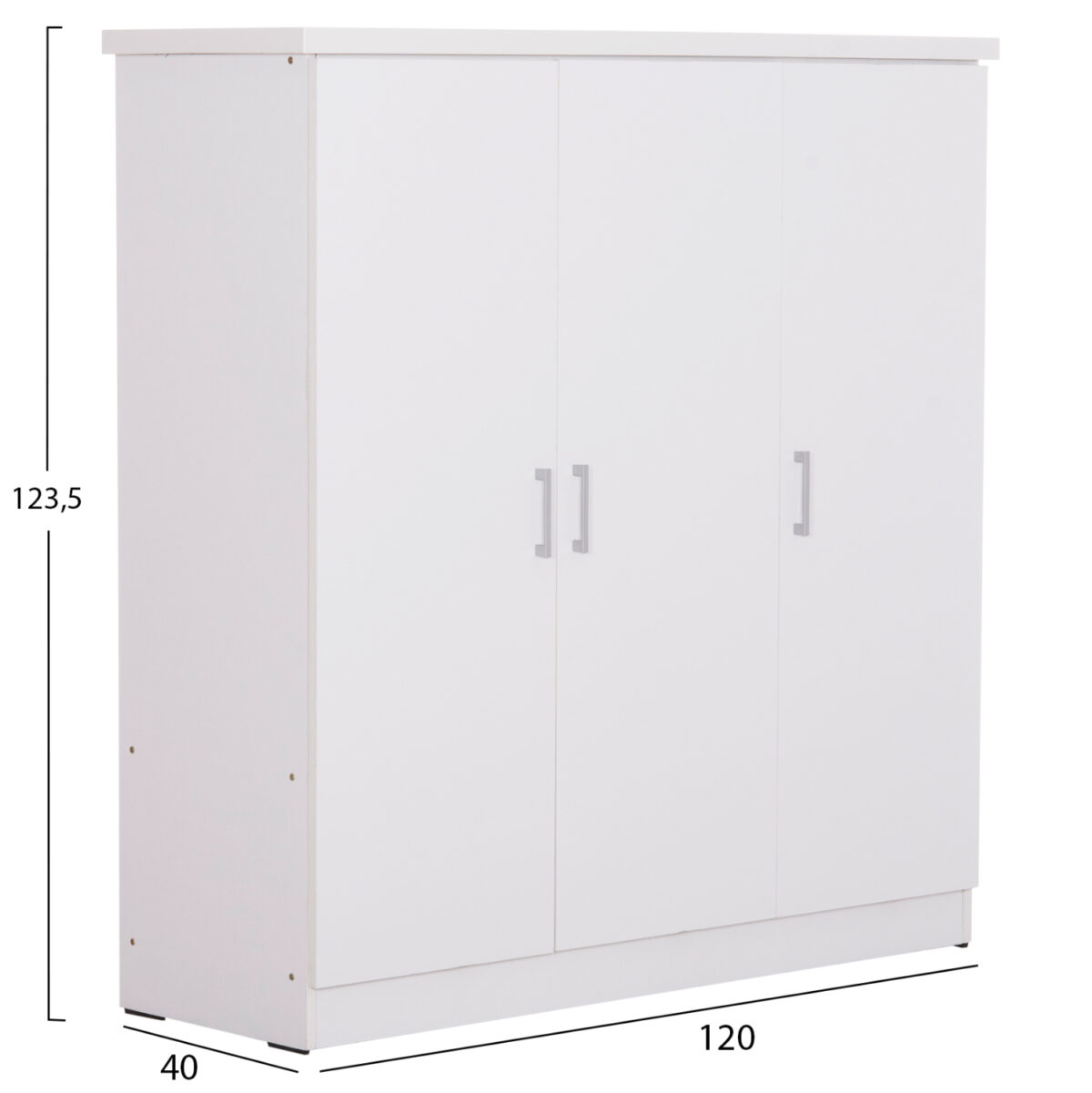 ΝΤΟΥΛΑΠΑ 3ΦΥΛΛΗ ΜΕ ΡΑΦΙΑ FUENTO LH10.2482.02 ΛΕΥΚΗ ΜΕΛΑΜΙΝΗ 120-116x40x123,5Υεκ. - Image 2