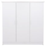 ΝΤΟΥΛΑΠΑ 3ΦΥΛΛΗ ΜΕ ΡΑΦΙΑ FUENTO LH10.2482.02 ΛΕΥΚΗ ΜΕΛΑΜΙΝΗ 120-116x40x123,5Υεκ. - Image 3