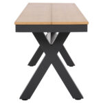 ΠΑΓΚΑΚΙ ΑΛΟΥΜΙΝΙΟΥ TAWNEE LH10.6040.01 ΑΝΘΡΑΚΙ-POLYWOOD ΚΑΘΙΣΜΑ ΦΥΣΙΚΟ 220x36x44,5Υεκ. - Image 4