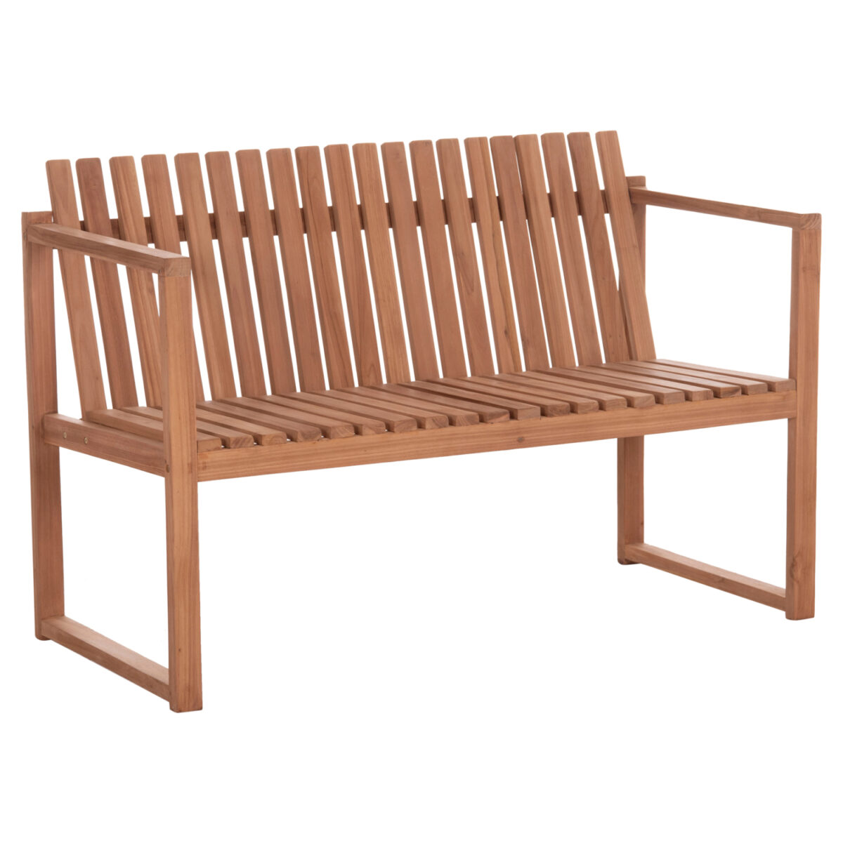 ΠΑΓΚΑΚΙ ΚΗΠΟΥ 2ΘΕΣΙΟ VED LH10.18124 ΞΥΛΟ TEAK--ΦΥΣΙΚΟ ΧΡΩΜΑ 130x60x86Υεκ. - Image 1