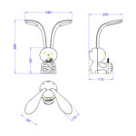 ΠΑΙΔΙΚΟ ΦΩΤΙΣΤΙΚΟ ΓΡΑΦΕΙΟΥ LED BADOO ΚΟΥΝΕΛΑΚΙ LH10.4456.04 ΚΙΤΡΙΝΟ ABS - Image 2