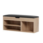 ΠΑΠΟΥΤΣΟΘΗΚΗ ΜΕ ΚΑΘΙΣΜΑ ROMIR LH10.2478.01 ΜΕΛΑΜΙΝΗ ΣΟΝΑΜΑ-ΚΑΘΙΣΜΑ PU ΚΑΦΕ 100x30x44Υ - Image 5