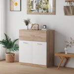 ΠΑΠΟΥΤΣΟΘΗΚΗ ΜΕ ΣΥΡΤΑΡΙ DIONNE LH10.4362 ΜΕΛΑΜΙΝΗ ΣΕ ΣΟΝΑΜΑ-ΛΕΥΚΟ 80x35x84Υεκ