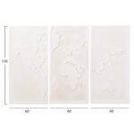 ΠΙΝΑΚΑΣ 3-ΠΤΥΧΟΣ WORLD MAP SANTORINI LH10.4504 MDF ΣΕ ΥΠΟΛΕΥΚΟ ΧΡΩΜΑ 180x4(πάχος)x120Υεκ. - Image 2