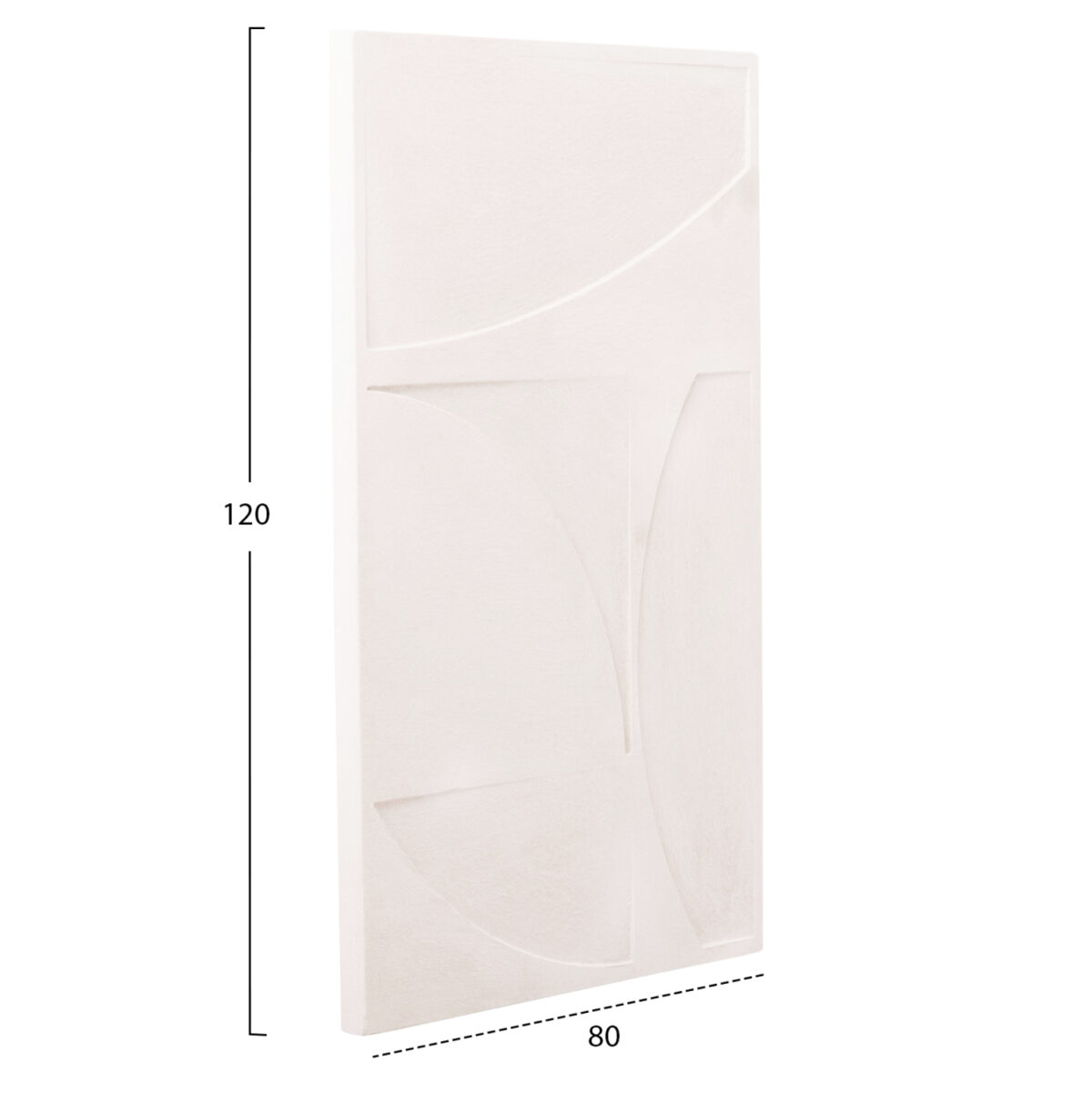 ΠΙΝΑΚΑΣ ΣΕΙΡΑ SANTORINI LH10.4506 MDF ΣΕ ΥΠΟΛΕΥΚΟ ΧΡΩΜΑ 80x4(πάχος)x120Υεκ. - Image 2