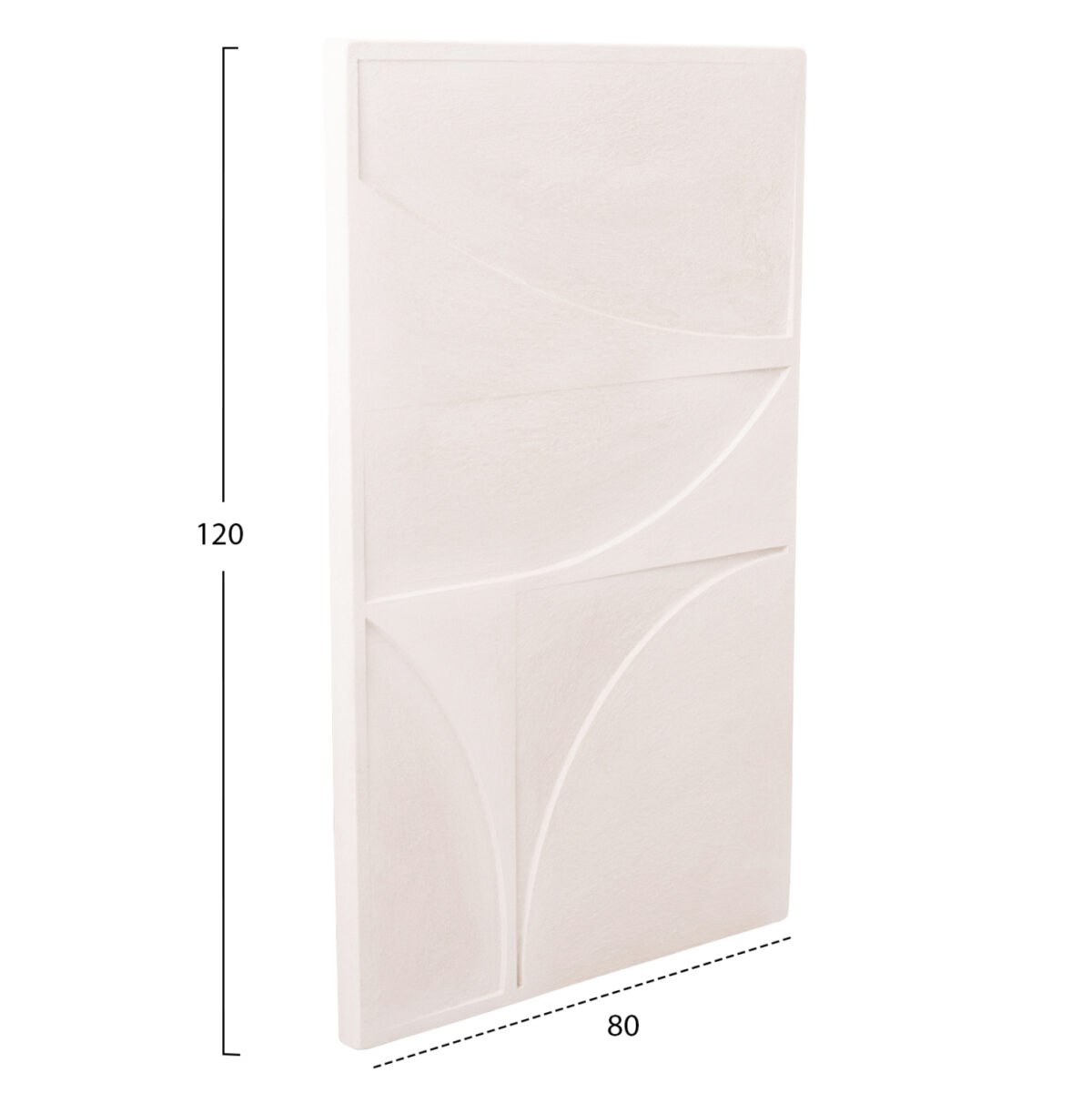 ΠΙΝΑΚΑΣ ΣΕΙΡΑ SANTORINI LH10.4505 MDF ΣΕ ΥΠΟΛΕΥΚΟ ΧΡΩΜΑ 80x4(πάχος)x120Υεκ. - Image 2
