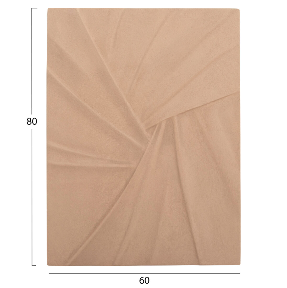 ΠΙΝΑΚΑΣ ΟΡΘΟΓΩΝΙΟΣ ΣΕΙΡΑ SANTORINI LH10.4522 MDF ΣΕ ΜΠΕΖ ΧΡΩΜΑ 60x4(πάχος)x80Υεκ. - Image 2