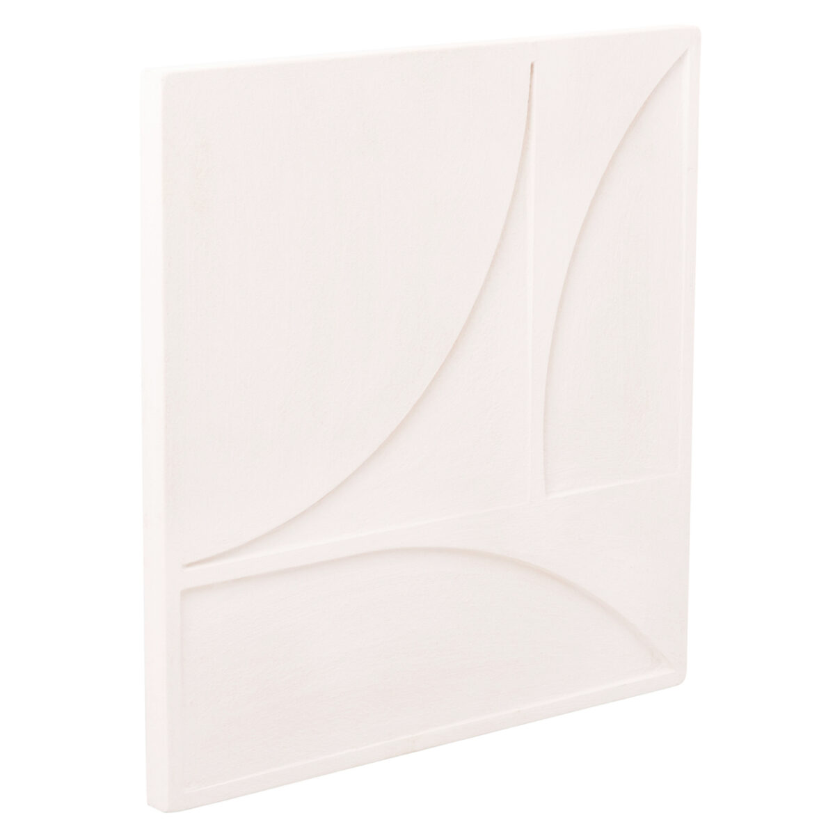 ΠΙΝΑΚΑΣ ΤΕΤΡΑΓΩΝΟΣ ΣΕΙΡΑ SANTORINI LH10.4508 MDF ΣΕ ΥΠΟΛΕΥΚΟ ΧΡΩΜΑ 80x4(πάχος)x80Υεκ. - Image 2
